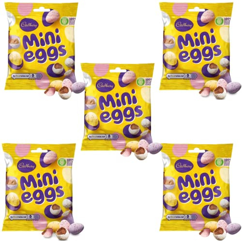 Her Flavour 5x Easter Chocolate Mini Eggs Happy Easter Celebration 2023 | Mini Chocolate Easter Eggs Gifts for Women Men Kids | Bundle Pack Deals | 80g
