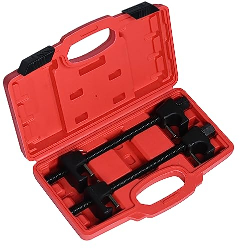 Froadp KFZ Federspanner Set 2tlg. Manual Tuning Tieferlegung Montagespanner 310mm PKW Federkompressoren Werkzeug Universal Fahrwerksfeder für Federbein Spulenkörper Stossdämpfer