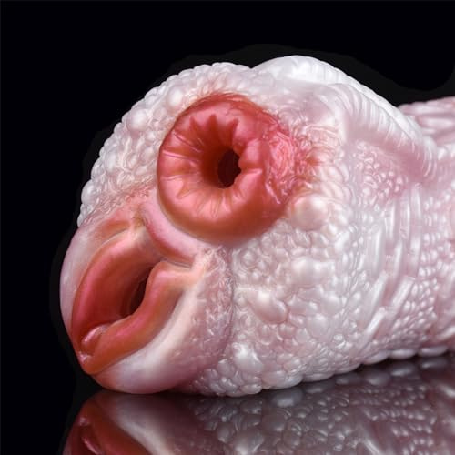 Seckoe Realistische Masturbator Alien Tier Drache Vagina Taschenmuschi Monster Realistisch Groß 3D Silikon Vagina Klitoris Anal Sex Spielzeug für die Männer Masturbieren
