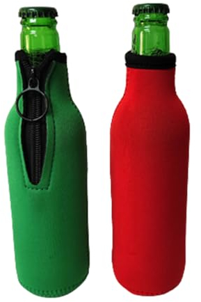 2 Pcs Beer Cooler Beer Bottle Sleeve Neoprene Bottle Coolers Sleeves for Bar Birthday Parties Picnics Outdoor Activities