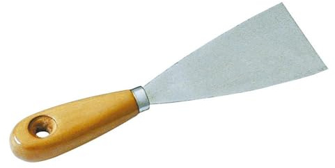 12PZ SPATOLA PER STUCCO MANICO IN LEGNO mm. 60