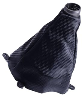 LXOINAGO Carbon Fiber Style Gear Shift Knob Gaiter Boot Dust Cover Compatible for Honda Civic Si Coupe Sedan 2006-2011
