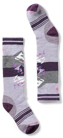 Smartwool Unisex Kids' Wintersport Full Cushion Gondola Over The Calf Socks (Toddler/Little Kid/Big Kid) Purple Eclipse Small