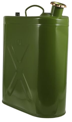 Gatuida 1 Pc Barril De Petroleo Lata De Gasolina Contenedor De Gasolina Tanque De Aire Portátil Garrafa De Gas Contenedor De Combustible Coches Coches Contenedor De Aceite Hojalata Green