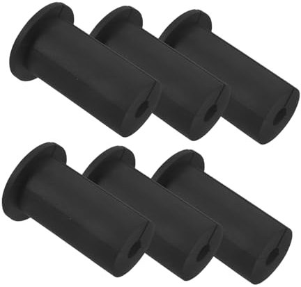 KONTONTY 6pcs Wall Plug Black Plug Cover Furniture Covers Wall Bushing for Accessories Cable Pass Through Grommet