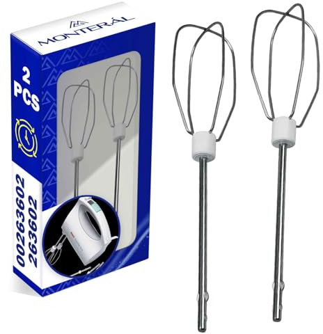 2x Fouet de Batteur Mélangeur 00263602 pour Bosch pour Siemens pour Gorenje | Garantie de 10 Ans - MONTERAL