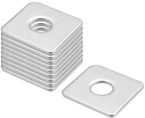 QUARKZMAN Rondella Quadrata, 30Pz M10x30x30x3mm Rondelle Piane in Acciaio Inossidabile 304 Pad Spaziatori Guarnizione per Ferramenta Fissaggio