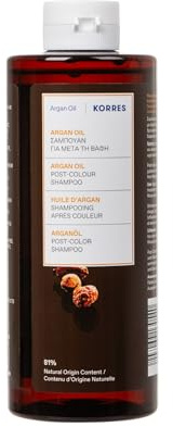 KORRES Argan Oil Shampoo, Reinigung und Pflege für coloriertes Haar, mit Bio-Arganöl, dermatologisch getestet & vegan, 400ml