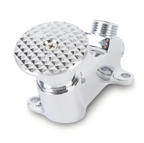 Foot Pedal Valve, Single Foot Operated Water Control Switch for Faucet Basin Tap, Hands Free Brass Pedal Valve with Easy Installation Kit, Water Savin