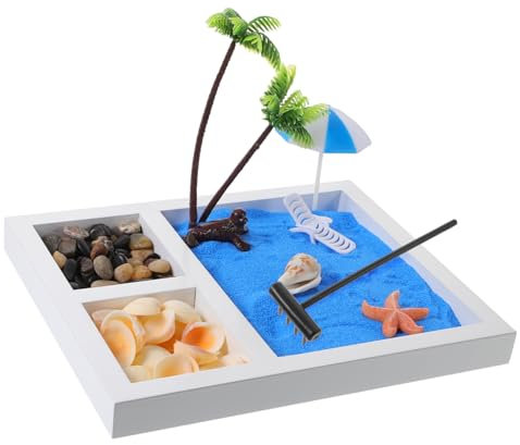 LRXIYODE 1set Decorazione Giapponese Per Paesaggio Da Spiaggia Sabbia Da Giardino Per Relax Design Elegante e Rilassante Per Creare Atmosfere Di Serenità
