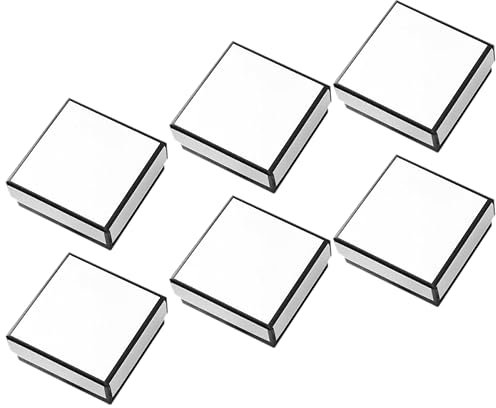 TINEASUR 6pezzi Scatola Regalo Per Anelli Collane e Orecchini Contenitore Portagioielli in Spugna Organizzatore Per Presentazioni e Conservazione Di Gioielli