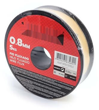 Hilo soldar fluxado - 0.8 mm, 5 kg, ideal para soldaduras precisas, fácil de usar, compatible con diversas superficies metálicas y componentes electrónicos.* #*
