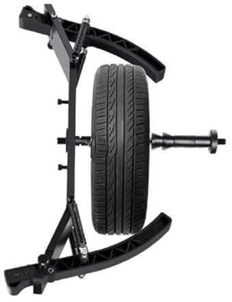 Motorrad-Radauswuchtmaschine mit Adapter und Reifenklemme, unverzichtbar für reibungslose Fahrt und Werkstatt Effizienz