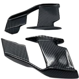 Becquet de carénage d'aile Avant de Moto Compatible avec Les déflecteurs et Spoilers BMW S1000R et S1000M 2021-2025(Carbon Fiber)
