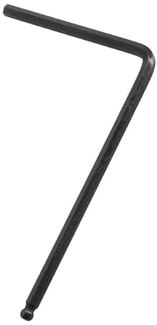 Gitarrenschlüssel 4mm aus Metall für Gitarrenhalsstab Schwarz | Professionelles Werkzeug, Komfortabler Griff, Einfache Bedienung, Gratfrei Verarbeitet, für Reparaturarbeiten