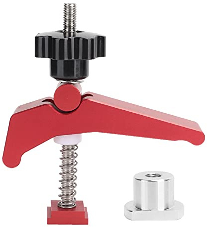 Professionelles Niederhalteklemmen-Set aus Aluminiumlegierung, T-Schiene, T-Nut, Holzbearbeitungsbefestigung, robustes, verstellbares Spannwerkzeug für Holzbearbeitung,