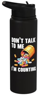 Pharmacist Prescription Pharmacy Tech Medicine Medical Stainless Steel Insulated Water Bottle