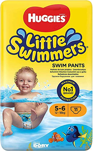Huggies Little Swimmers Swim12pk Nappies 5 - 6 size