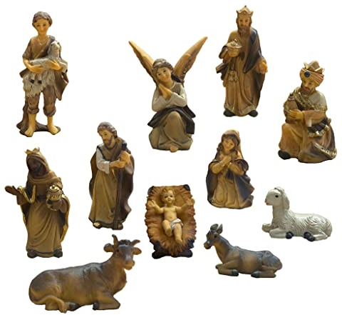 Garten und Holztrends Krippenfiguren (KF4) für Weihnachtskrippe Figuren Krippe Krippenstall Weihnachten Weihnachtskrippen Deko