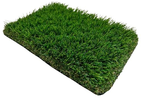 Flonatur Césped Artificial DUBAI 40 mm | Rollo 1x5 m |Natural y Realista | Resistente UV | Hilo en Forma de C | Reciclable y No Tóxico | Alta Densidad 18.900 Puntadas | Drenaje 800 l/h/m²