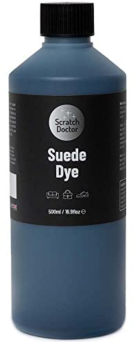 Scratch Doctor Peinture de réparation pour daim et nubuck, chaussures, sacs, canapés (bleu roi, 500 ml)