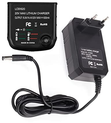 Josenidny Chargeur de batterie pour Black- 10,8 V 14,4 V 20 V LBXR20 LB20 LBX20 LBX20 LBX4020 Tournevis de perceuse électrique Prise UE