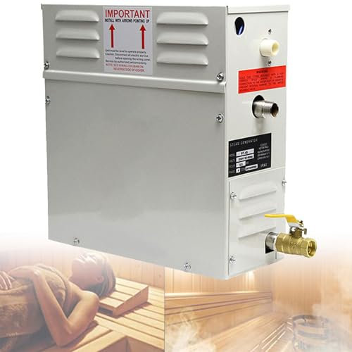 DPQYJPP 4.5KW - 21KW Dampfbad Generator Home Dampfdusche Sauna Dampferzeuger für Dusche/Sauna Bad / 3-20 m³/ mit Hitzeerhaltung/Selbstentleerung 220V/380V,220V-15kw