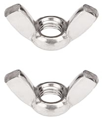 M12-1.75 Wing Nuts - IMScrews 304 Stainless Steel Wing Nuts - Durable Hardware for Home Maintenance and Professional Engineering Pack of 2