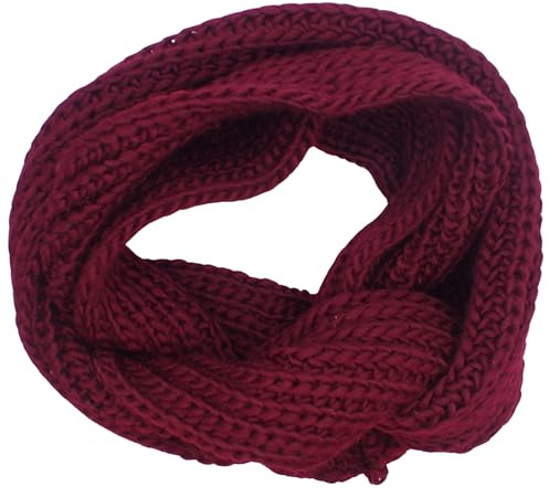 Topkids Accessories scarfs for Women and Men, Infinity scarf, Ladies, Snood Neck Warmer (Burgundy)