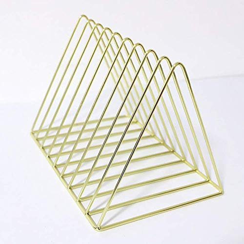 Zeitschriftenhalter Aktenständer, Zeitschriftenständer, Aktenorganizer, Aktenständer, Zeitschriftenständer, Zeitungshalter, Aktenorganizer, Wandmontage, dekorativer Aufbewahrungskorb, Schwarz, Gold