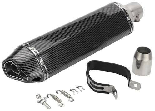 HIMNIL 470 Millimetri di Scarico Moto Silenziatore Tubo Terminali di Scarico Tubo di Collegamento Marmitta Parti per Kawasaki per NINIA 650 Tmax 500 Tmax 530