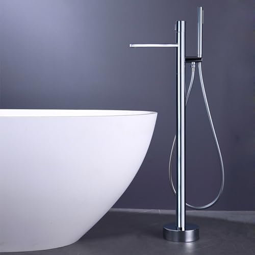 XJTNLB Wannenarmatur mit Brause Chrom Armatur für Freistehende Badewanne Armatur Dusche Set Duscharmatur Einhebelmischer-A