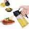 PVZLEXN 2 in 1 Spruzzino Olio Per Friggitrice Aria 470ml Spruzzatore Ad Dosatore Bottiglia Nebulizzatore Spray Premium per Cucina e Antigoccia, Oliera di Vetro con Dispenser Accessori