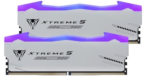 Patriot Viper Xtreme 5 MPower DDR5 RGB RAM 32GB (2X16GB) 6000MT/s CL30 UDIMM Desktop Gaming Arbeidsspeicher Kit - PVXR532G60C30KM