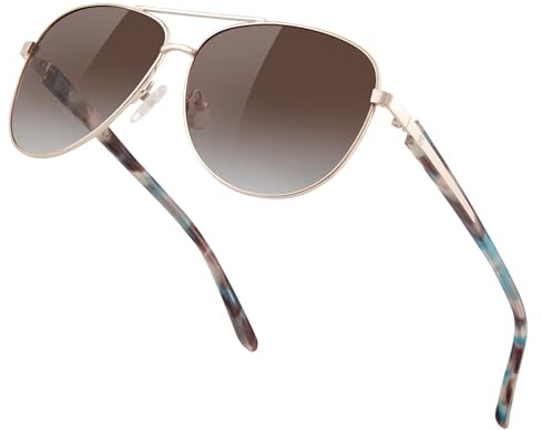 Bircenpro Polarised Sunglasses for Women : UV Protection Acetate Square Sunglass With Retro Classic Style