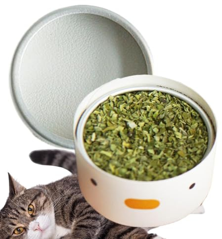 Strong Catnip - Brotes de hojas secas con hierba gatera | Polvo de hierba gatera fina orgánica | | Hierba gatera seca natural para gatos | Alimentos para entrenamiento de mascotas en polvo para perros