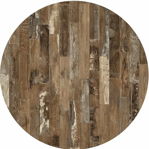 serladur Tischplatten, Dekor Maracaibo 60 cm rund, wetterfest für Garten, Terrasse, Balkon in Gastroqualität Ersatztischplatte Bistro Tisch Werzalitverfahren Wermodin Topalit Werza