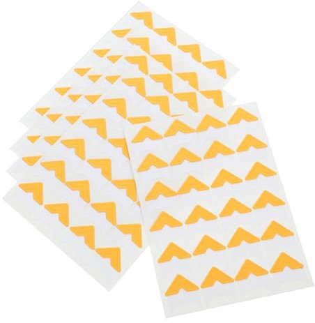 Angoily Goldene Selbstklebende Fotoecken 120 Stück für Hochzeitsalben