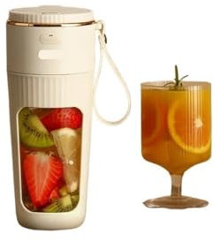 Centrifugeuse électrique 10 lames Puissante glace pilée sans fil Mini mélangeur portable Extracteurs de jus Smoothie Mixeur (0318-10leaf 3000mAh)
