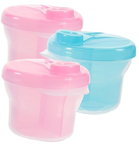Supvox 3stücke Milchpulverbox Mit Fächern Auslaufsicherer Aufbewahrungsbehälter Für Babynahrung Tragbar Für Unterwegs Und Outdoor Aktivitäten