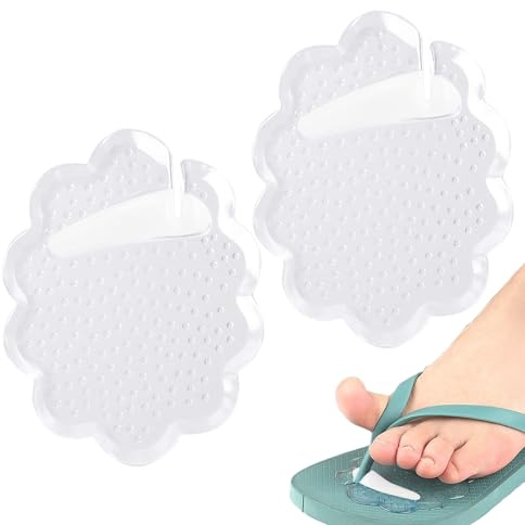 Flip-Flop Zehenschutz,Zehenpolster Für Flip-Flops | Waschbare Selbstklebende Zehentrenner Transparente Stütze Stoßdämpfend Rutschfest Für Damen Herren Outdoor Reise