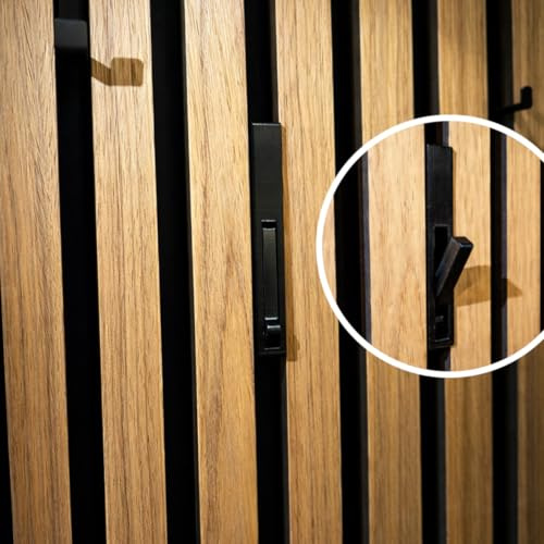 Generisch Garderobenhaken für Akustikpaneele ohne Bohren - Click System - Klapphaken (7, 13-15mm)