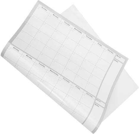 NIYANGLE Calendario Cancellabile Secco da Parete Grande Lavagna di Mesi Riutilizzabile per Planner Attività Mensile e Organizer Trimestrale per Casa e Ufficio