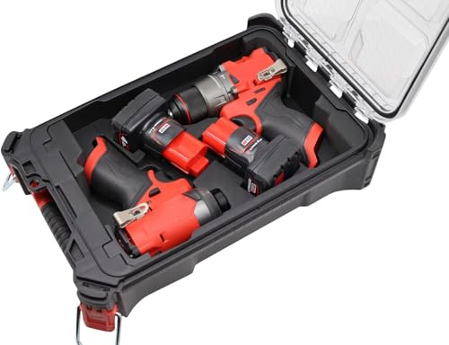 Compatible con MILWAUKEE Packout Compact – Inserto PLA+ impreso en 3D para M12 FPD2 / FID2 Taladro & Impacto | Organizador para caja compacta – Seguro, compacto y resistente