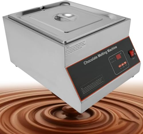 WDDBFL Pentola per Temperare Il Cioccolato, 500 W, 12 kg/26,5 libbreFusore Elettrico per Cioccolato in Acciaio Inox, Scaldavivande, per Catering e Ristoranti 1tank