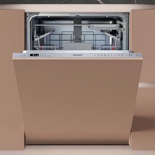 Hotpoint Fully Integrated Standard Dishwasher - Silver with Fixed Door Hinge Kit - C Rated