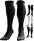 Calcetines de Compresión para Hombres y Mujer (20-30mmHg ) Medias de Compresion Varices, Deporte, Running, Embarazo, Circulación Sanguínea, Vuelos y Trombosis, Enfermeria, Médicos LXL