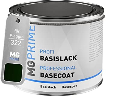 MG PRIME Autolack Dose für Piaggio 322 Verde Sherwood/Green Sherwood 0,5L | Basislack, Literware, spritzfertig