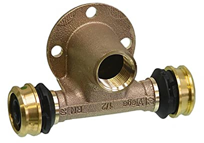 Viega Raxofix Wandscheiben-T-Stück 20 mm x 1/2IG, Modell 5324.3, Rotguss