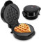 ADE Mini gofrera forma corazón | Maquina para gofre belga | perfecto para una persona, fiesta, fiesta de cumpleaños infantil | revestimiento antiadherente | 550 W | negro